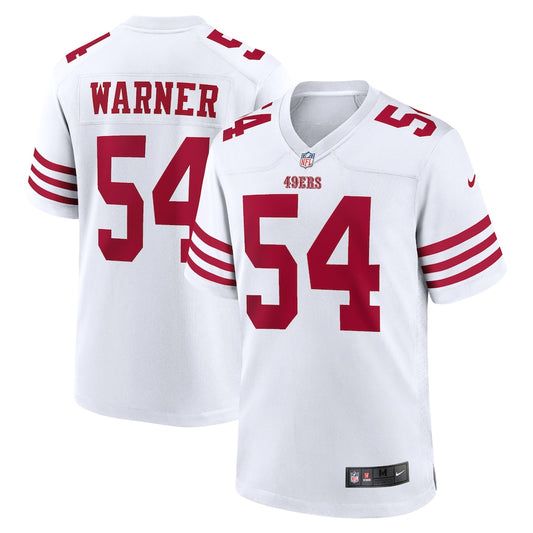 San Francisco 49ers Fred Warner White Player Game Jersey - Sportcify High Quality American Football Jerseys | NFL Jerseys