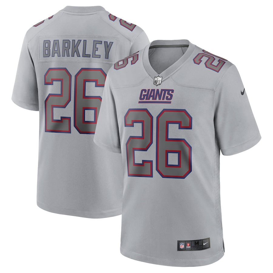 Saquon Barkley Gray New York Giants Atmosphere Fashion Game Jersey - Sportcify High Quality American Football Jerseys | NFL Jerseys