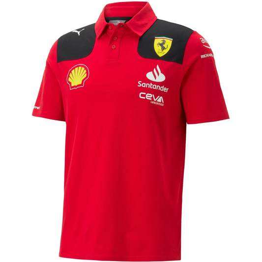 Scuderia Ferrari F1 Men's 2023 Team Polo Shirt - Sportcify High Quality American Football Jerseys | NFL Jerseys