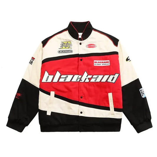 Red Blackaid Vintage Racing Jacket