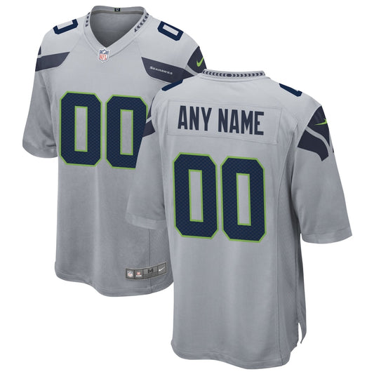 Seattle Seahawks Gray Alternate Custom Game Jersey - Sportcify High Quality American Football Jerseys | NFL Jerseys