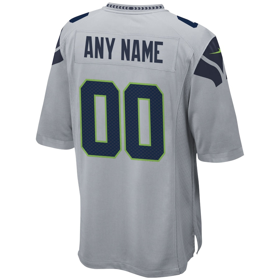 Seattle Seahawks Gray Alternate Custom Game Jersey - Sportcify High Quality American Football Jerseys | NFL Jerseys
