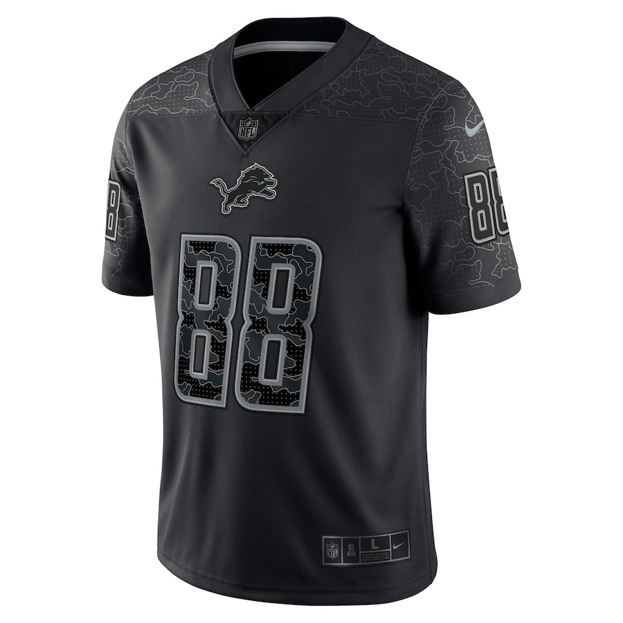 T.J. Hockenson Black Detroit Lions RFLCTV Limited Jersey - Sportcify High Quality American Football Jerseys | NFL Jerseys