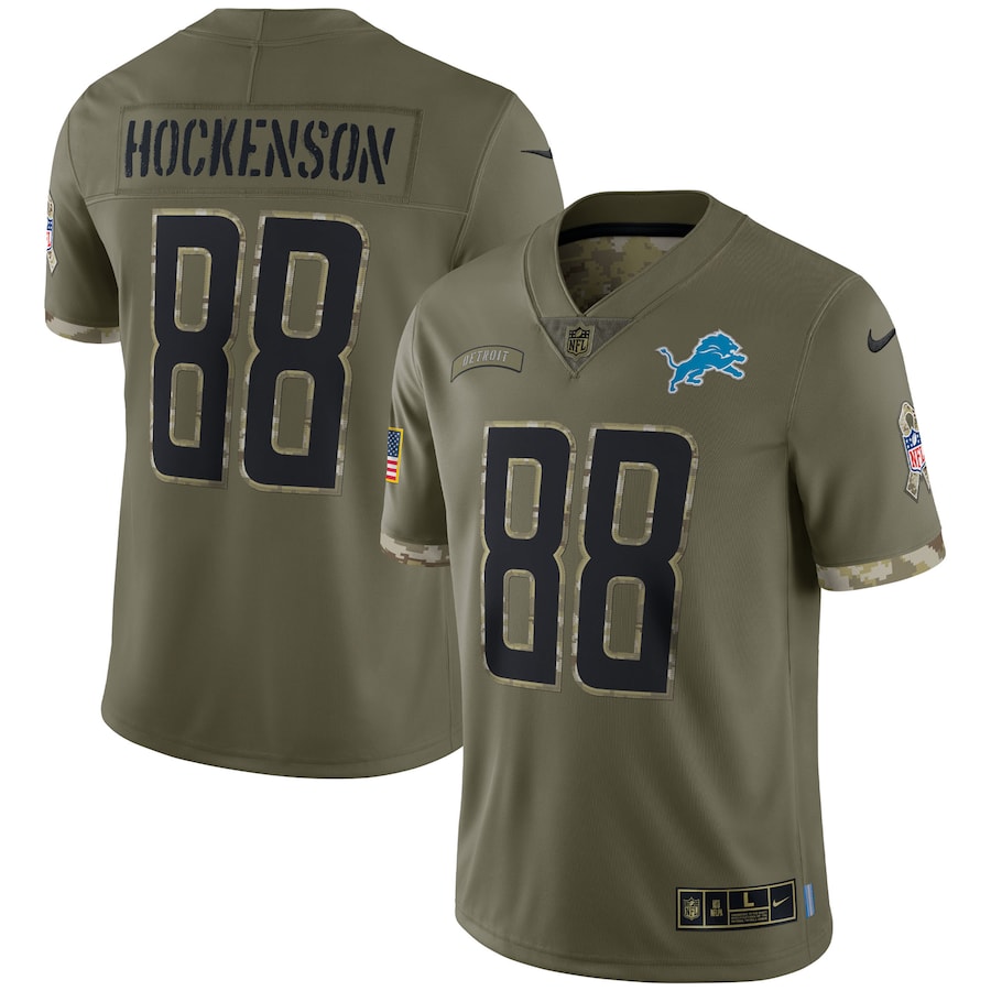 T.J. Hockenson Olive Detroit Lions 2022 Salute To Service Limited Jersey - Sportcify High Quality American Football Jerseys | NFL Jerseys