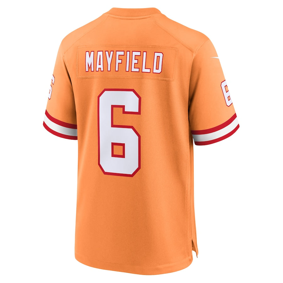 Tampa Bay Buccaneers Baker Mayfield Orange Throwback Game Jersey - Sportcify High Quality American Football Jerseys | NFL Jerseys