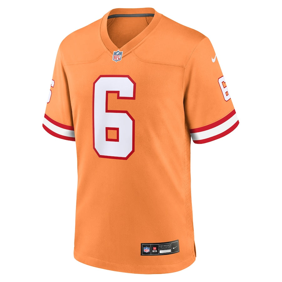 Tampa Bay Buccaneers Baker Mayfield Orange Throwback Game Jersey - Sportcify High Quality American Football Jerseys | NFL Jerseys