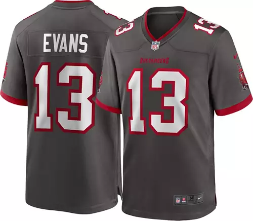 Tampa Bay Buccaneers Mike Evans #13 Pewter Game Jersey - Sportcify High Quality American Football Jerseys | NFL Jerseys