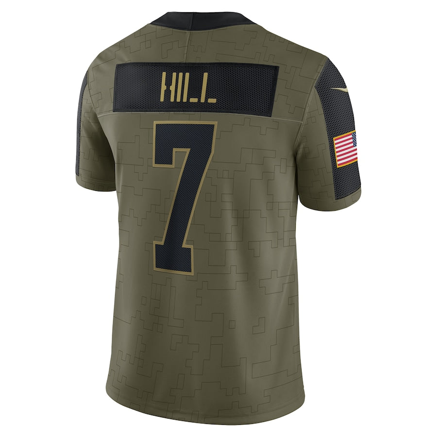 Taysom Hill Olive New Orleans Saints Salute To Service 2021 Limited Player Jersey