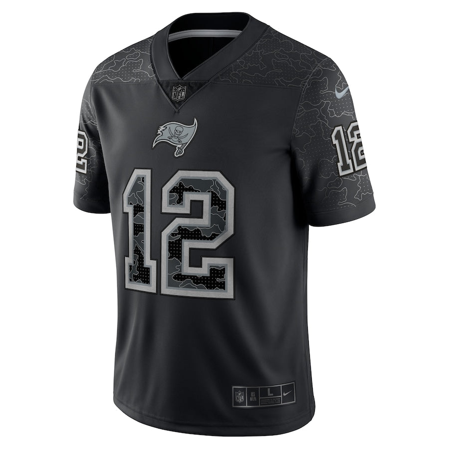 Tom Brady Black Tampa Bay Buccaneers RFLCTV Limited Jersey - Sportcify High Quality American Football Jerseys | NFL Jerseys