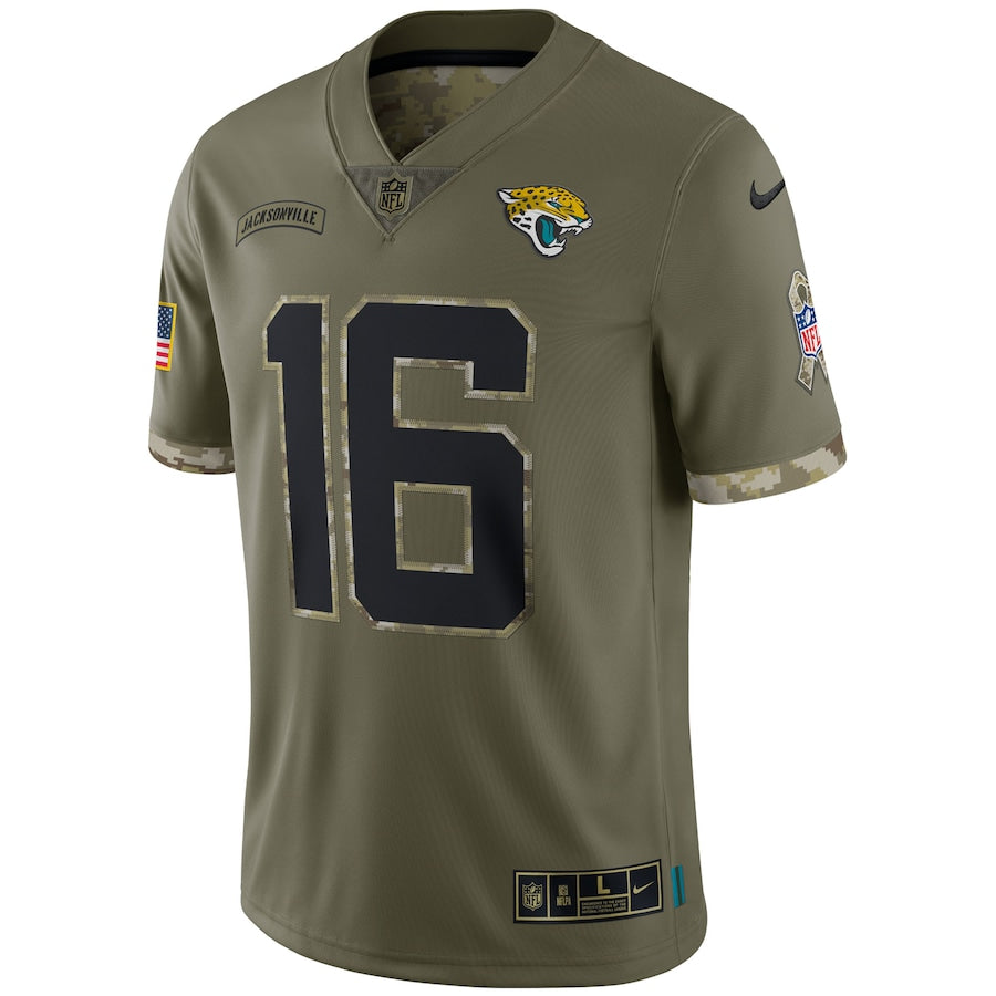 Trevor Lawrence Olive Jacksonville Jaguars 2022 Salute To Service Limited Jersey - Sportcify High Quality American Football Jerseys | NFL Jerseys