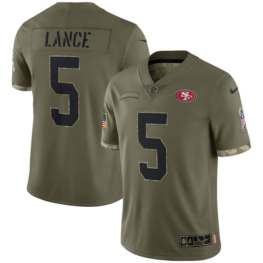 Trey Lance Olive San Francisco 49ers 2022 Salute To Service Limited Jersey - Sportcify High Quality American Football Jerseys | NFL Jerseys