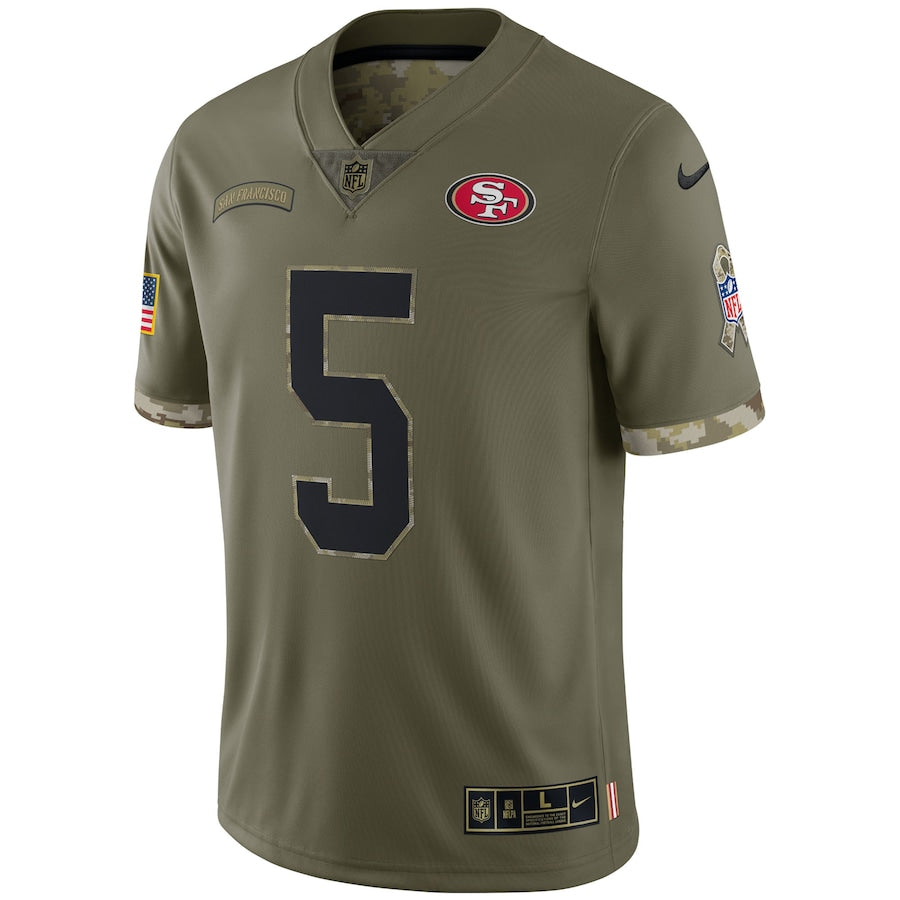 Trey Lance Olive San Francisco 49ers 2022 Salute To Service Limited Jersey - Sportcify High Quality American Football Jerseys | NFL Jerseys