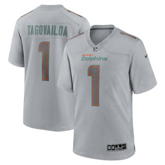 Tua Tagovailoa Gray Miami Dolphins Atmosphere Fashion Game Jersey - Sportcify High Quality American Football Jerseys | NFL Jerseys