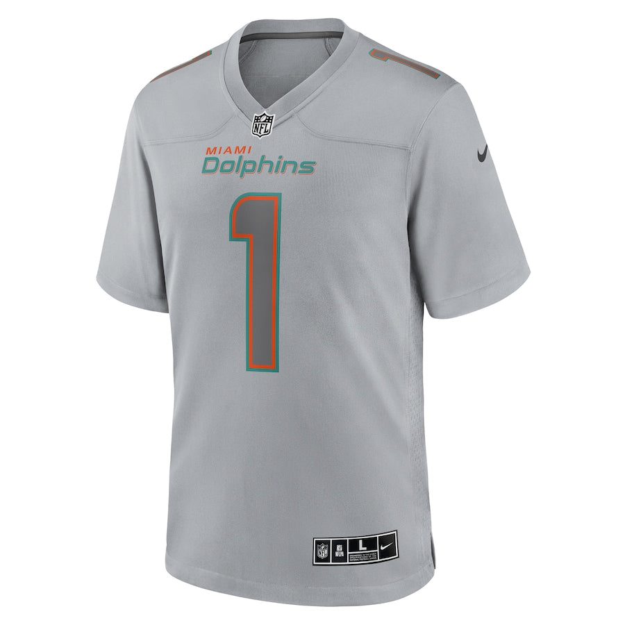 Tua Tagovailoa Gray Miami Dolphins Atmosphere Fashion Game Jersey - Sportcify High Quality American Football Jerseys | NFL Jerseys