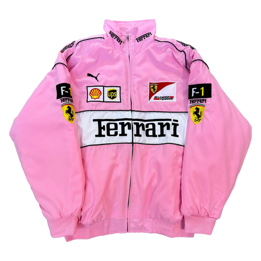 Pink Ferrari Vintage Racing Jacket