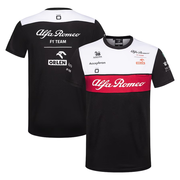 WHITE ALFA ROMEO 2022 TEAM FORMULA 1 SHIRT - Sportcify High Quality American Football Jerseys | NFL Jerseys