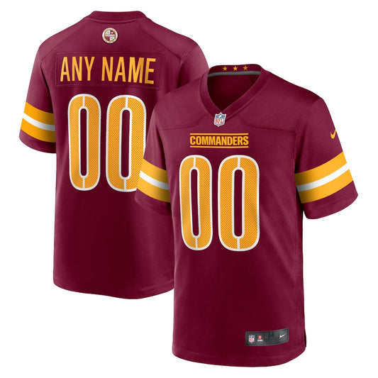 Washington Commanders Burgundy Game Custom Player Jersey - Sportcify High Quality American Football Jerseys | NFL Jerseys