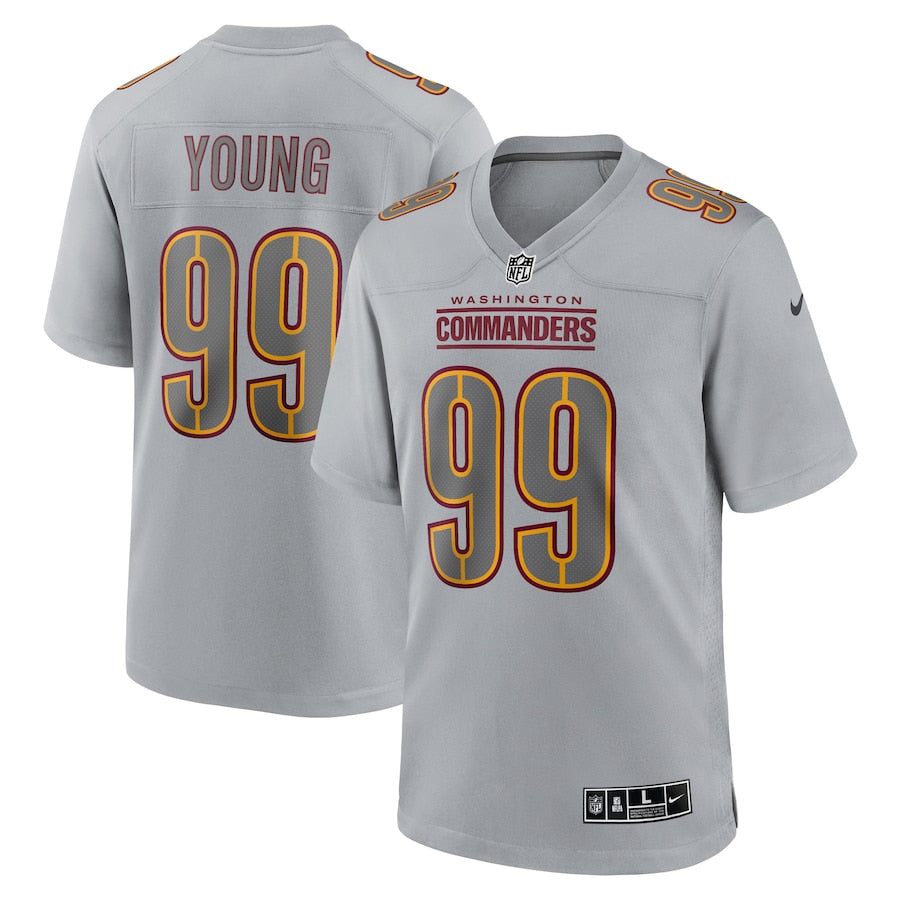 Washington Commanders Chase Young Gray Atmosphere Fashion Game Jersey - Sportcify High Quality American Football Jerseys | NFL Jerseys