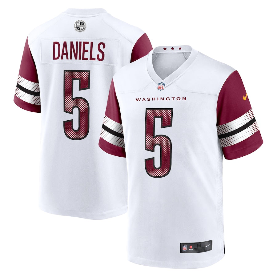 Washington Commanders Jayden Daniels White 2024 NFL Draft First Round Pick Player Game Jersey - Sportcify High Quality American Football Jerseys | NFL Jerseys