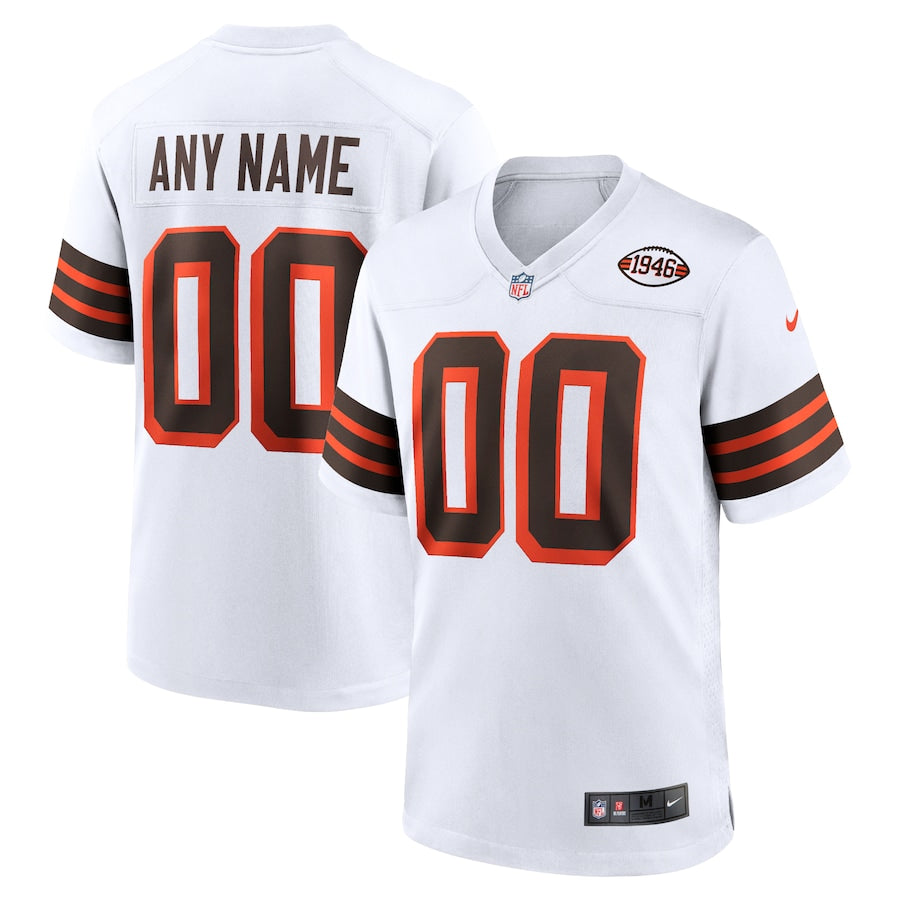 White Cleveland Browns Collection Alternate Custom Jersey - Sportcify High Quality American Football Jerseys | NFL Jerseys