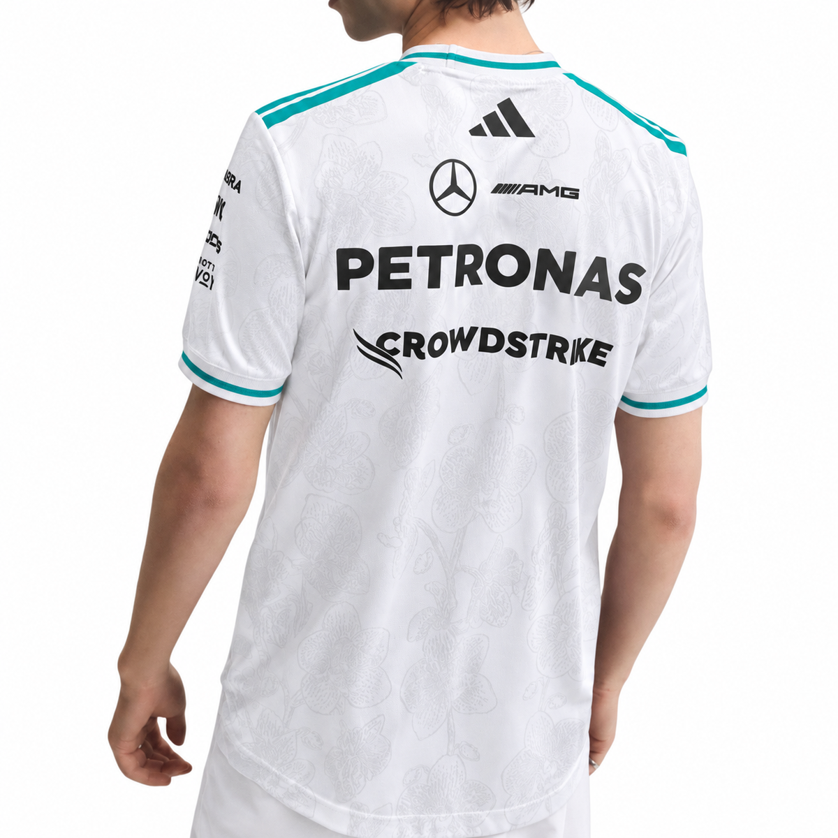 Mercedes F1 2026 Vanda Bloom Driver White Tee