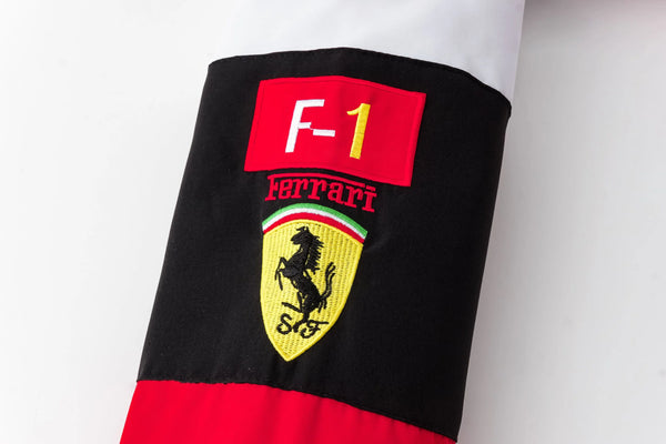White Ferrari Vintage Racing Jacket - Sportcify High Quality American Football Jerseys | NFL Jerseys