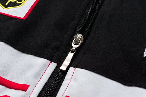 White Ferrari Vintage Racing Jacket - Sportcify High Quality American Football Jerseys | NFL Jerseys