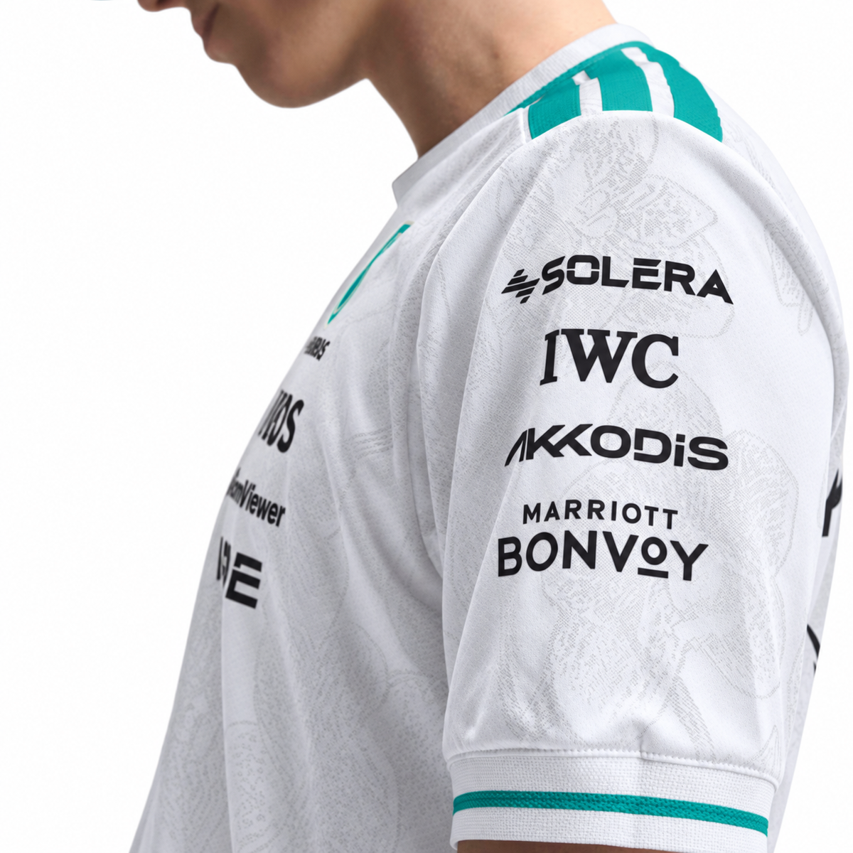 Mercedes F1 2026 Vanda Bloom Driver White Tee