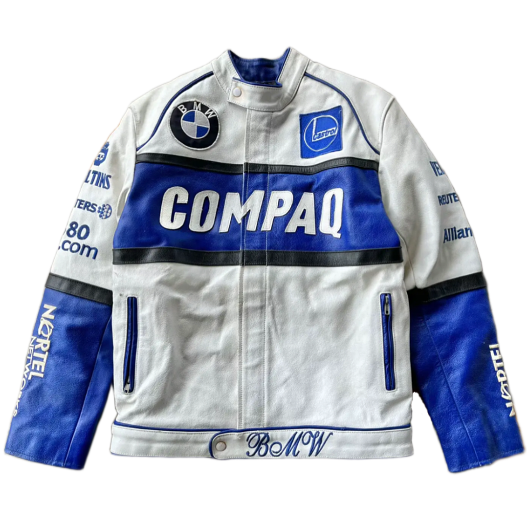 BMW COMPAQ Vintage Racing Leather Jacket