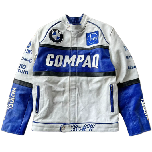BMW COMPAQ Vintage Racing Leather Jacket