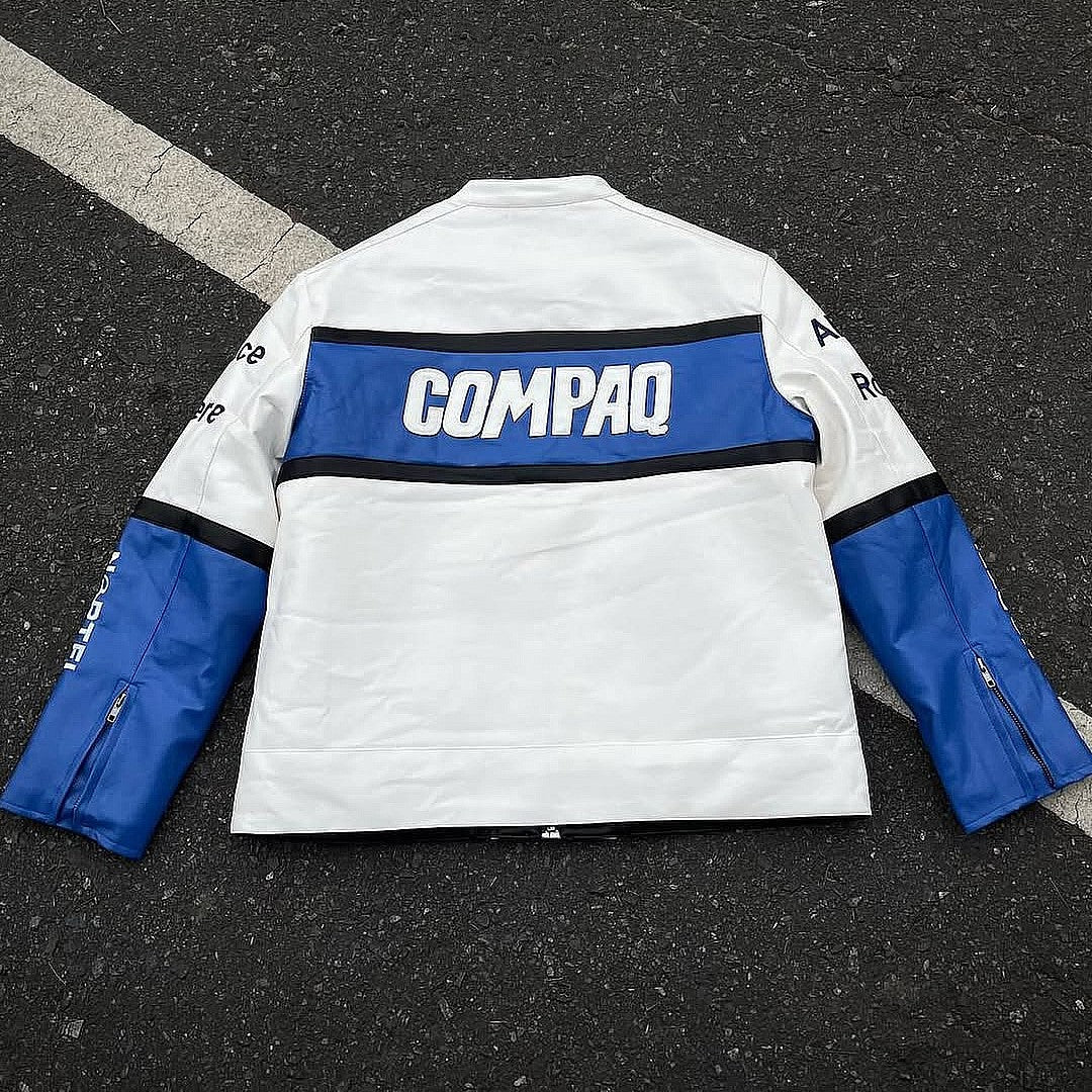 BMW COMPAQ Vintage Racing Leather Jacket