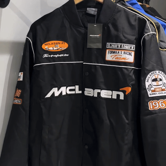 McLaren F1 Classic Black Jacket