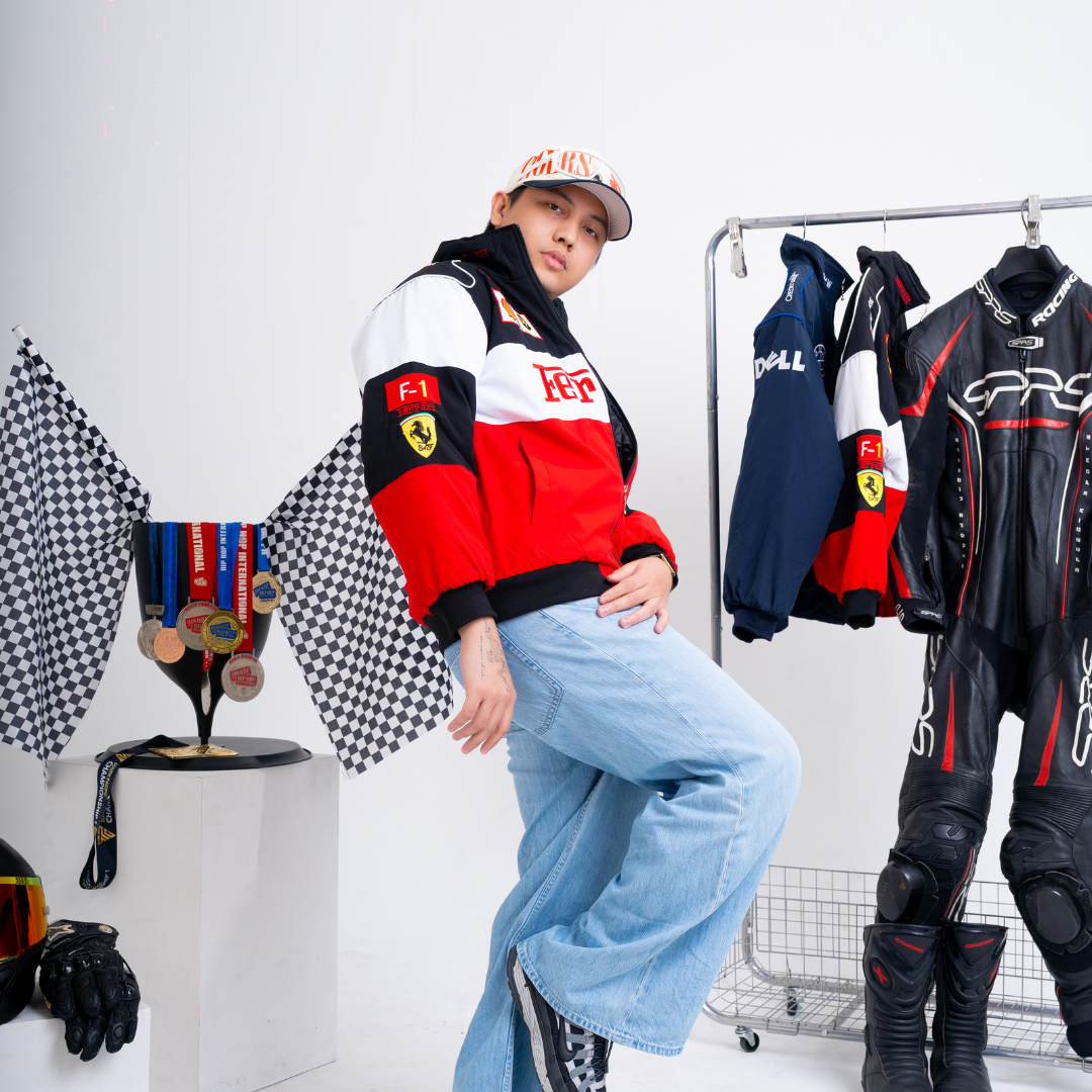 White Ferrari Vintage Racing Jacket
