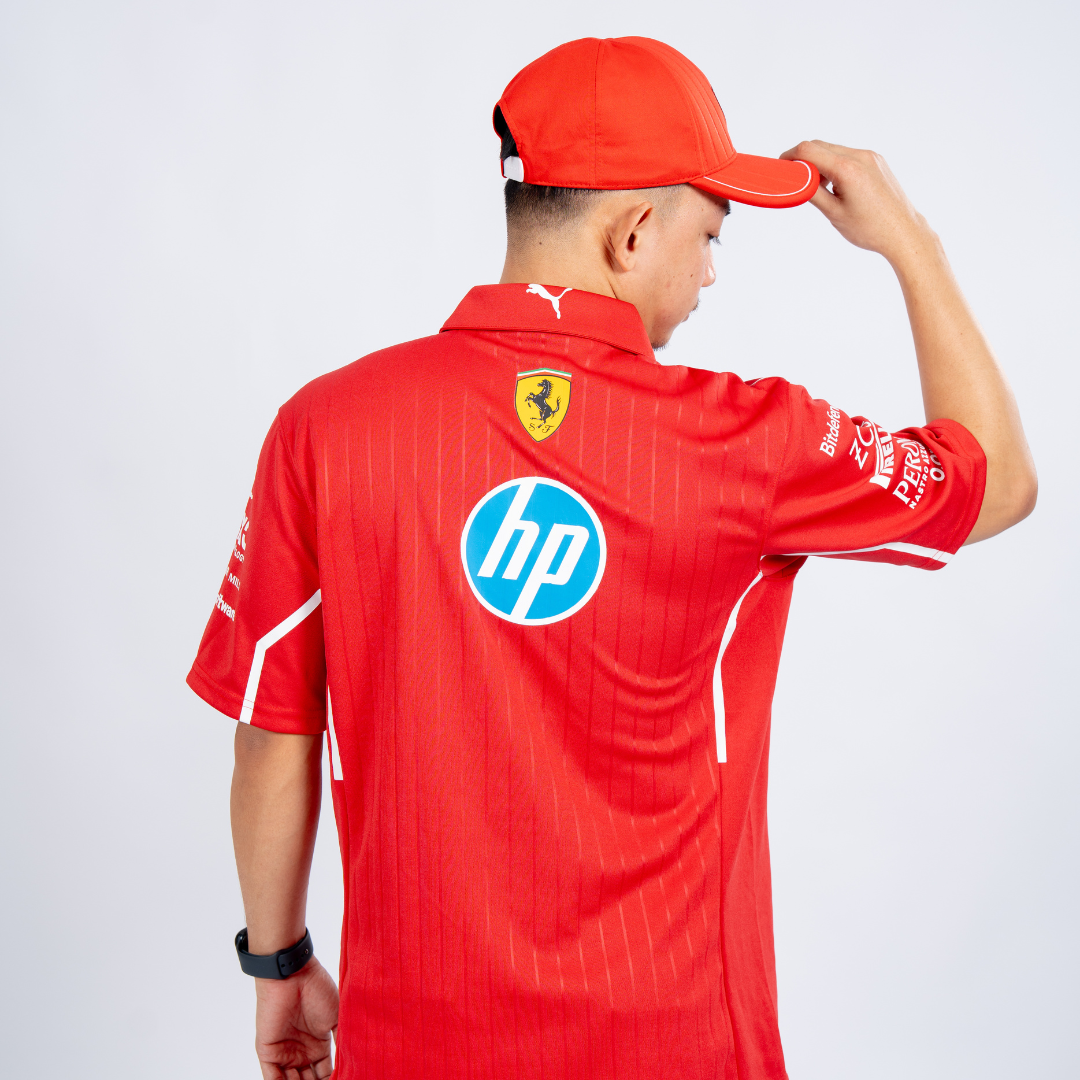 Ferrari Driver Version HP 2025 Team Pro Cotton Polo shirt