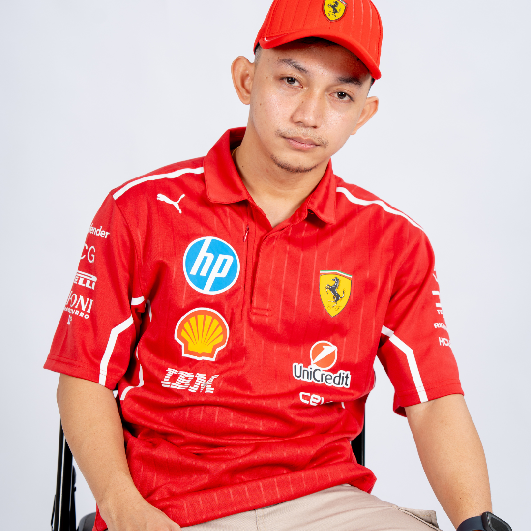Ferrari Driver Version HP 2025 Team Pro Cotton Polo shirt