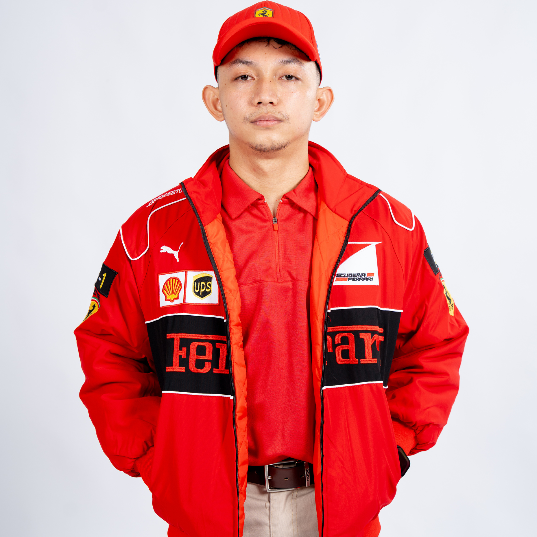 Red Ferrari Vintage Racing Jacket