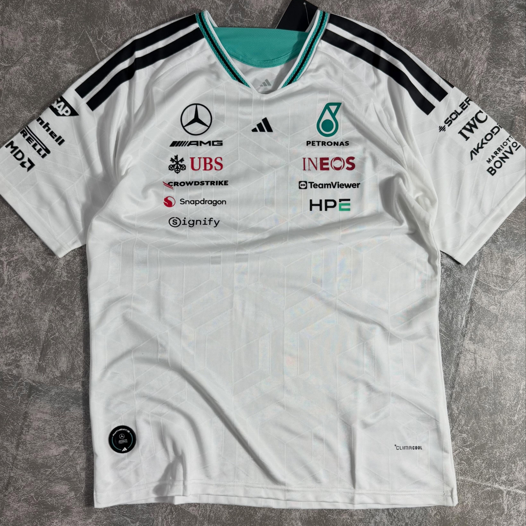 KIDS Driver Jersey Mercedes F1 Team T-shirt 2026 - White