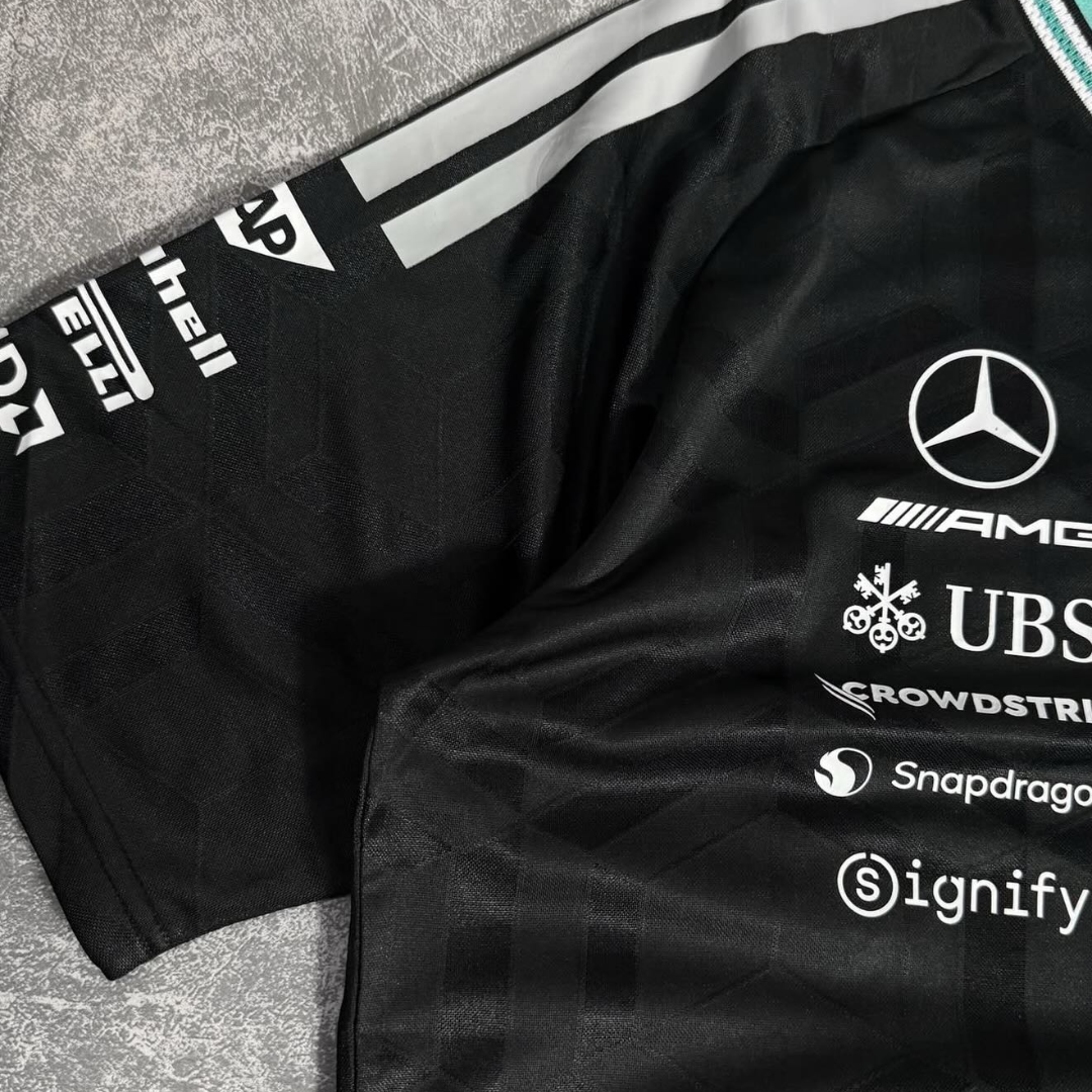 KIDS Driver Jersey Mercedes F1 Team T-shirt 2026 - Black