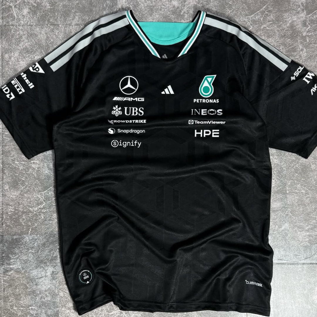 KIDS Driver Jersey Mercedes F1 Team T-shirt 2026 - Black
