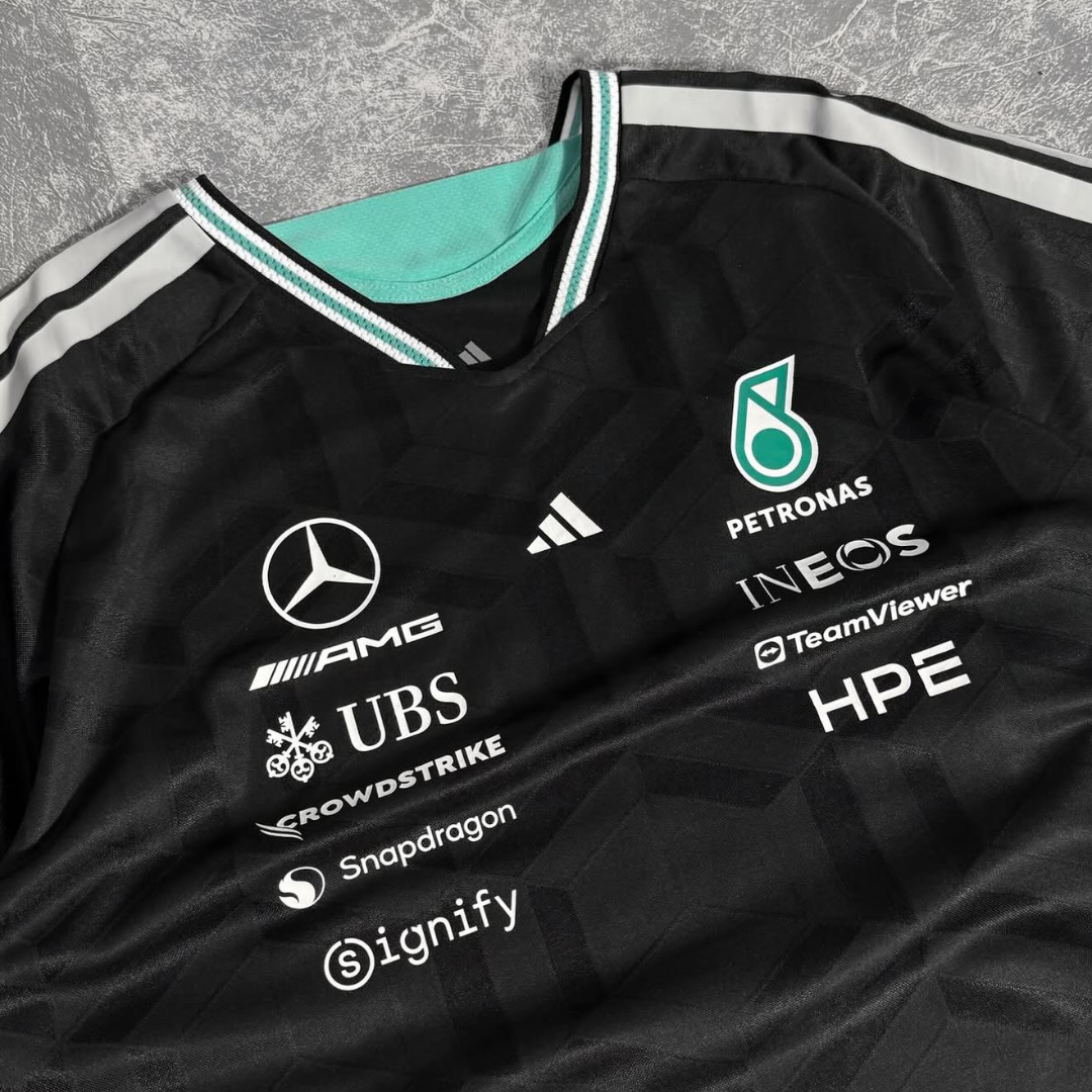 KIDS Driver Jersey Mercedes F1 Team T-shirt 2026 - Black